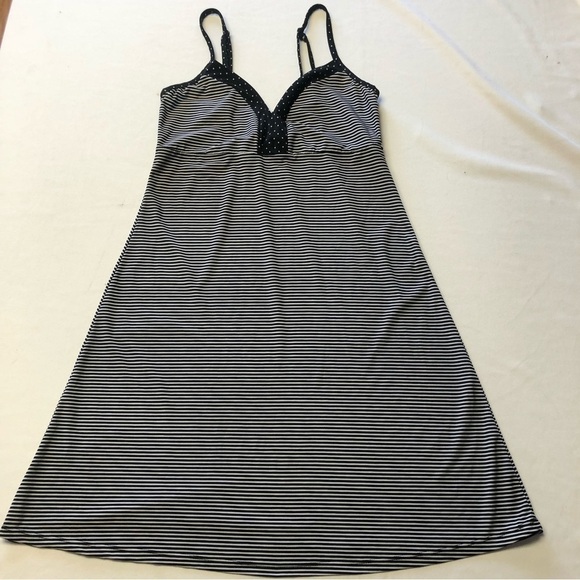 MARILYN Monroe Black & White Striped Chemise Size Small - Picture 3 of 11